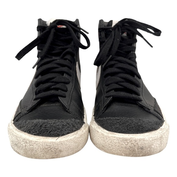 NIKE • Black & White High Top Blazer Mid '77 Vintage Unisex Sneakers Shoes - Picture 10 of 11